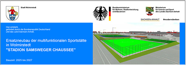 KTsport erhält Zuschlag für Großprojekt: Neubau Stadion Samsweger Chaussee in Wolmirstedt